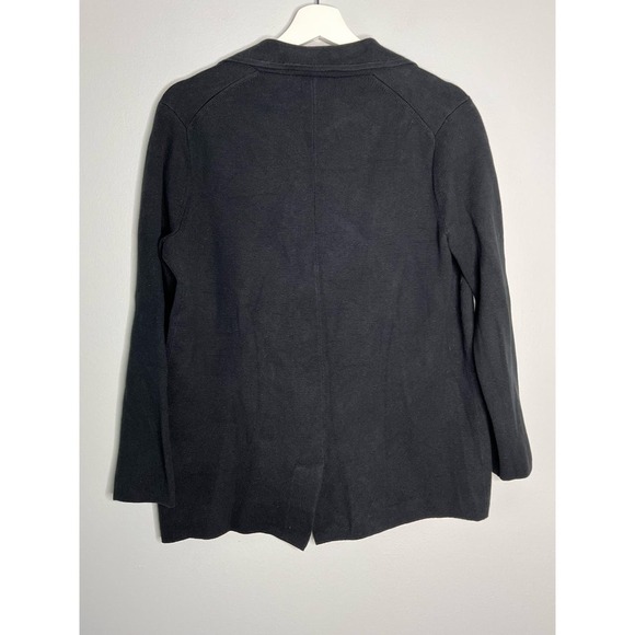 J. Crew Long Sleeve Collared Two-Button Sweater Blazer Black Women’s Size Small - Picture 11 of 11
